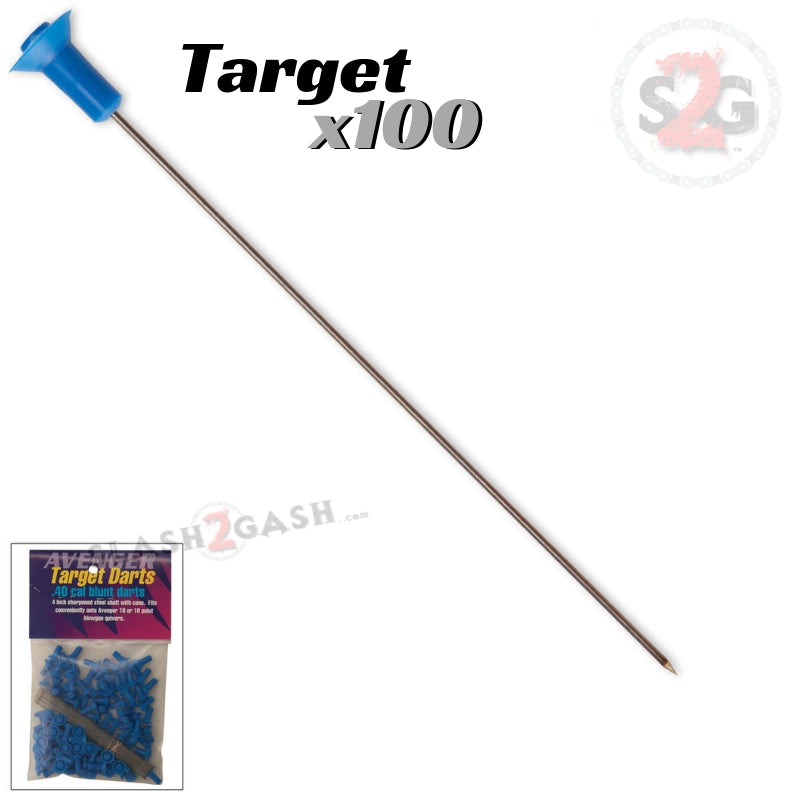 Avenger Blowgun Darts .40 Caliber - 6 Styles 10, 25, 100 pcs Target 100 pack Blowgun Darts/Accessories - Tophatter Daily Deals