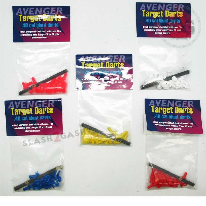 Avenger Blowgun Darts .40 Caliber - 6 Styles 10, 25, 100 pcs Blowgun Darts/Accessories - Tophatter Daily Deals