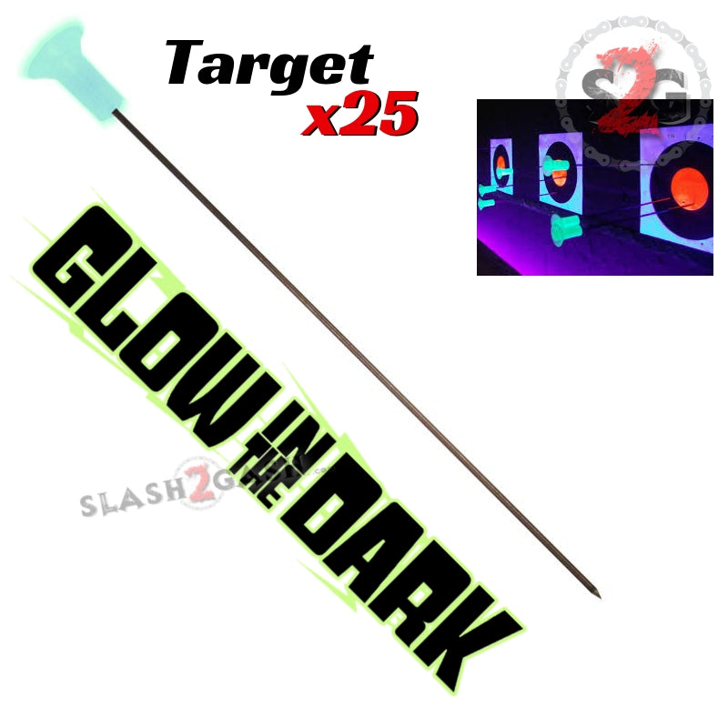 Target Darts .40 Cal Blowgun Ammo - Glow In The Dark x25 Blowgun Darts/Accessories - Tophatter Daily Deals