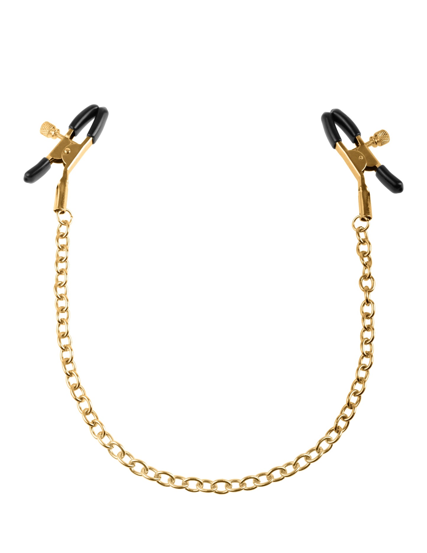 Fetish Fantasy Gold Chain Nipple Clamps - Adjustable Gold Clamps > Sex Toys > Nipple Clips - Tophatter Daily Deals