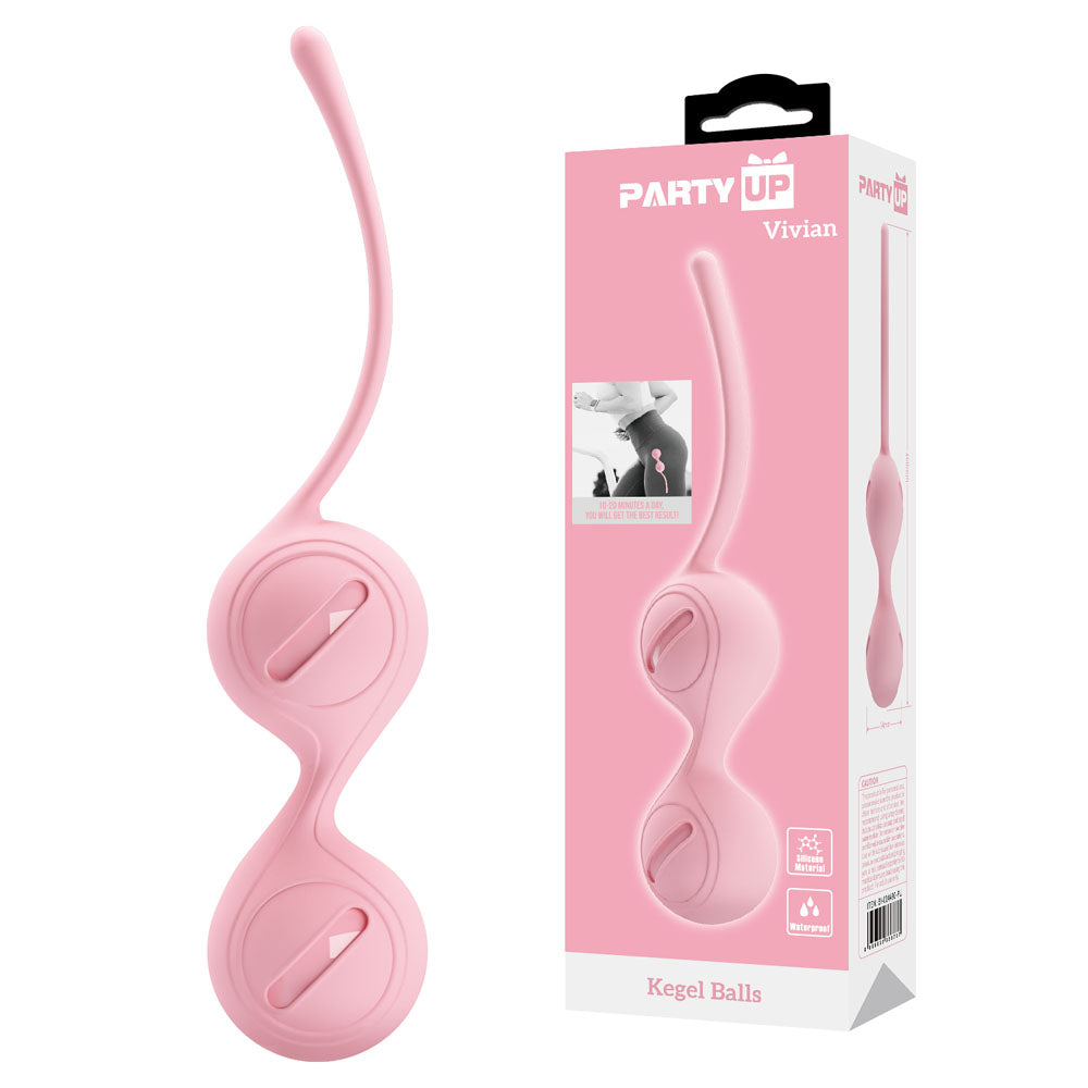 Party Up Vivian Kegel Balls Silicone Pelvic Strengthening Exercise Toy > Sex Toys For Ladies > Kegel Exercise - Tophatter Daily Deals