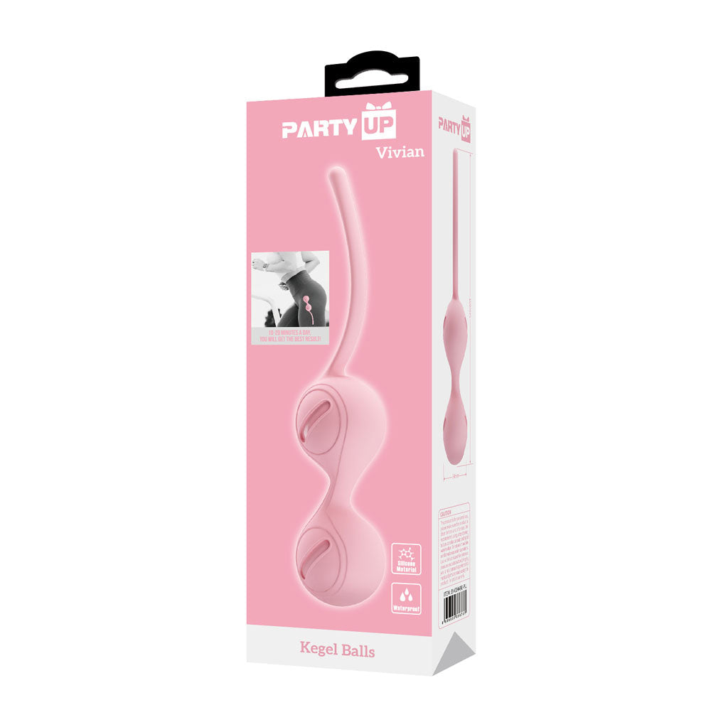 Party Up Vivian Kegel Balls Silicone Pelvic Strengthening Exercise Toy > Sex Toys For Ladies > Kegel Exercise - Tophatter Daily Deals