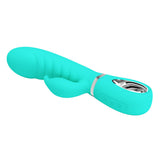Party Up Edward Rabbit Vibe Teal 20 cm Rabbit Vibrator > Vibrators > Ladies > Rabbit - Tophatter Daily Deals
