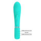 Party Up Edward Rabbit Vibe Teal 20 cm Rabbit Vibrator > Vibrators > Ladies > Rabbit - Tophatter Daily Deals