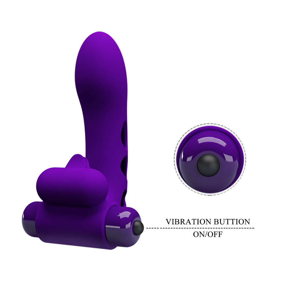 Party Up Mike Finger Vibe Vibrating Finger Vibrator for Intimate Pleasure > Vibrators > Finger Vibrators - Tophatter Daily Deals