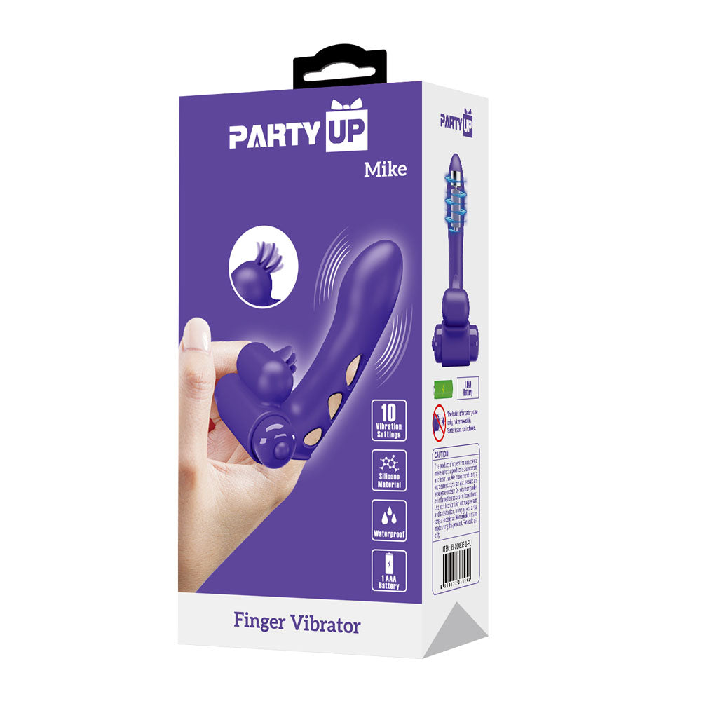Party Up Mike Finger Vibe Vibrating Finger Vibrator for Intimate Pleasure > Vibrators > Finger Vibrators - Tophatter Daily Deals