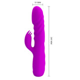 Party Up Bob Thrusting Vibe 25 cm Rabbit Vibrator > Vibrators > Ladies > Rabbit - Tophatter Daily Deals