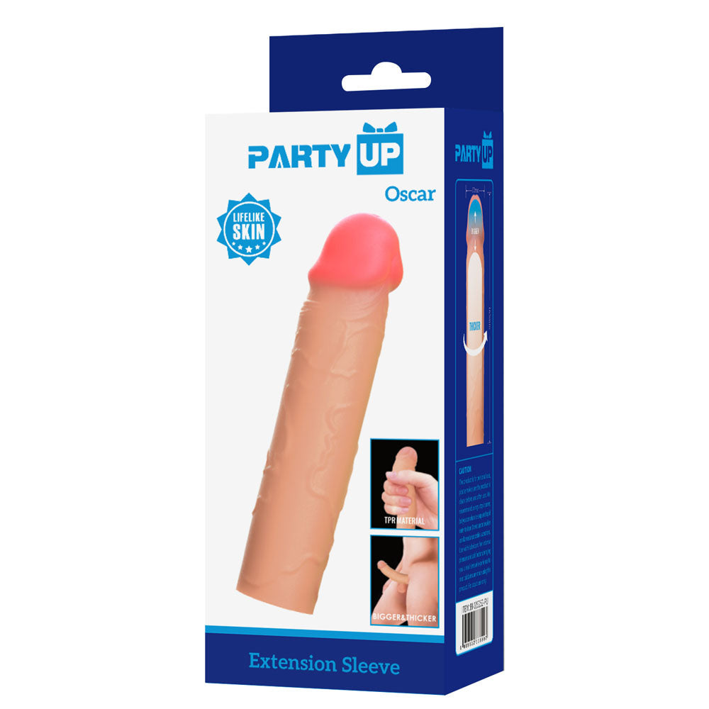 Party Up Oscar (Clear) – 1 Inch Penis Extender Sleeve > Sex Toys For Men > Penis Sleeves - Tophatter Daily Deals