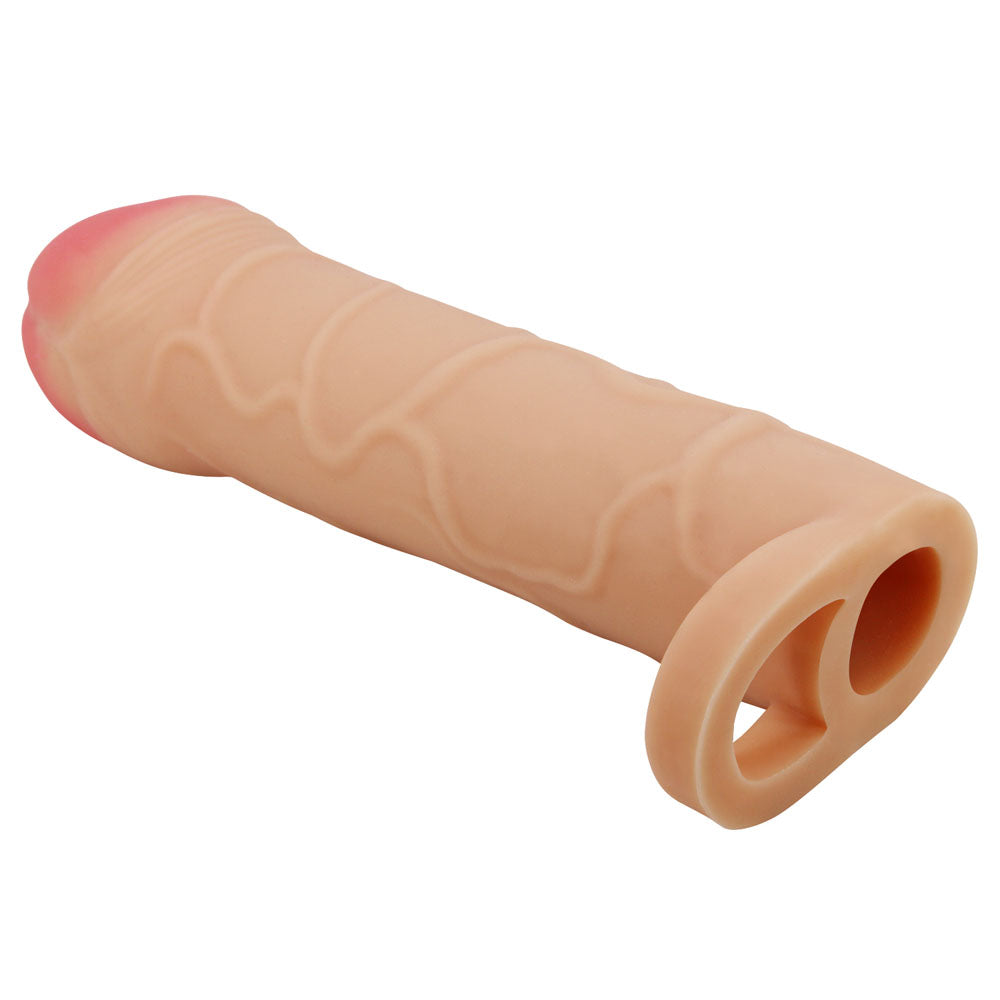 Party Up Owen (Black) – 1 Inch Extender Sleeve with Ball Strap Penis Sleeve > Sex Toys For Men > Penis Sleeves - Tophatter Daily Deals