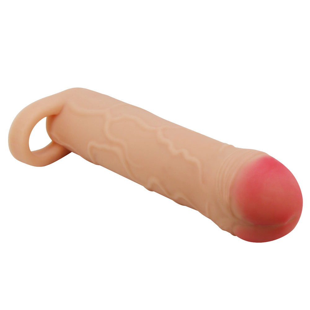 Party Up Owen (Black) – 1 Inch Extender Sleeve with Ball Strap Penis Sleeve > Sex Toys For Men > Penis Sleeves - Tophatter Daily Deals