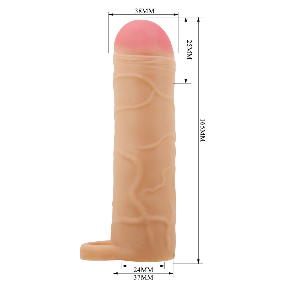 Party Up Owen (Black) – 1 Inch Extender Sleeve with Ball Strap Penis Sleeve > Sex Toys For Men > Penis Sleeves - Tophatter Daily Deals