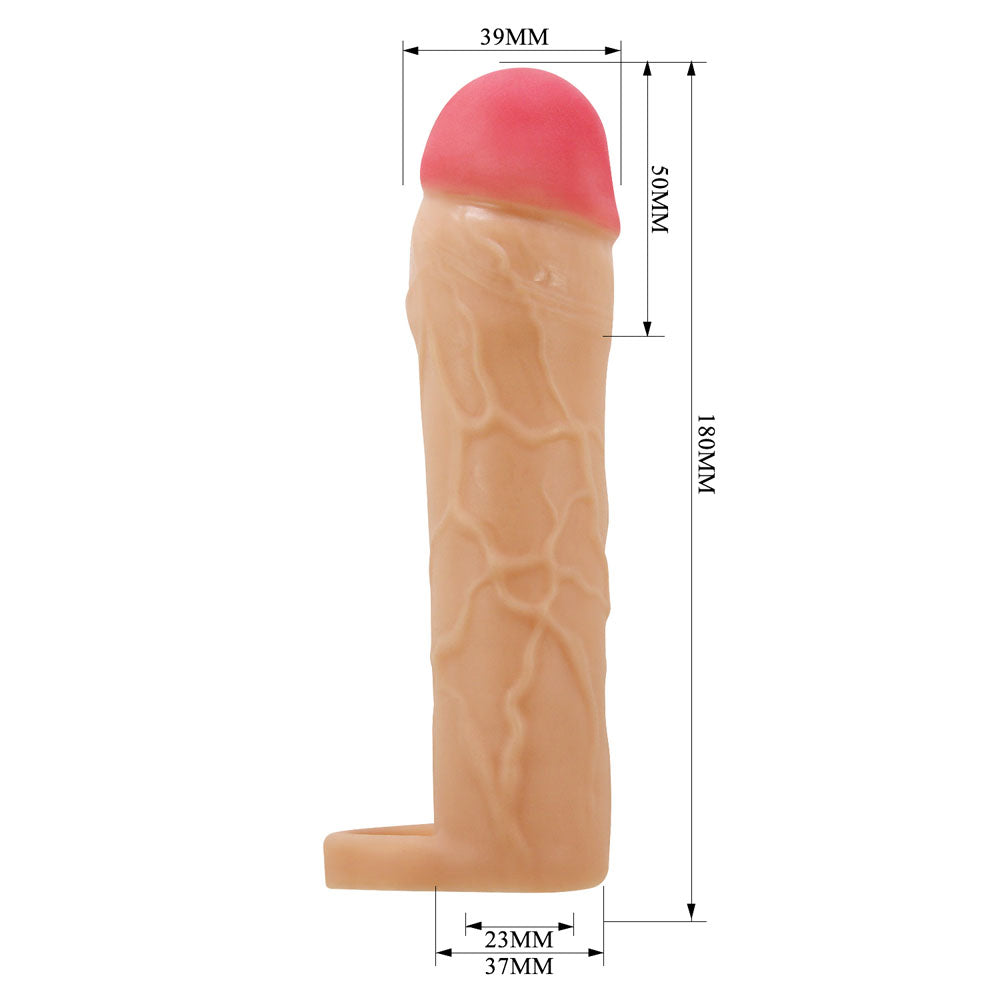 Party Up Patrick 2 Inch Extender Sleeve with Ball Strap – Penis Extender Sleeve > Sex Toys For Men > Penis Sleeves - Tophatter Daily Deals