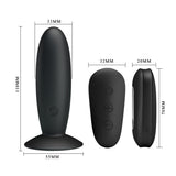 Pretty Love Mr. Play (Black) – Remote-Controlled Silicone Vibrating Anal Plug > Anal Range > Vibrating Butt Plugs - Tophatter Daily Deals