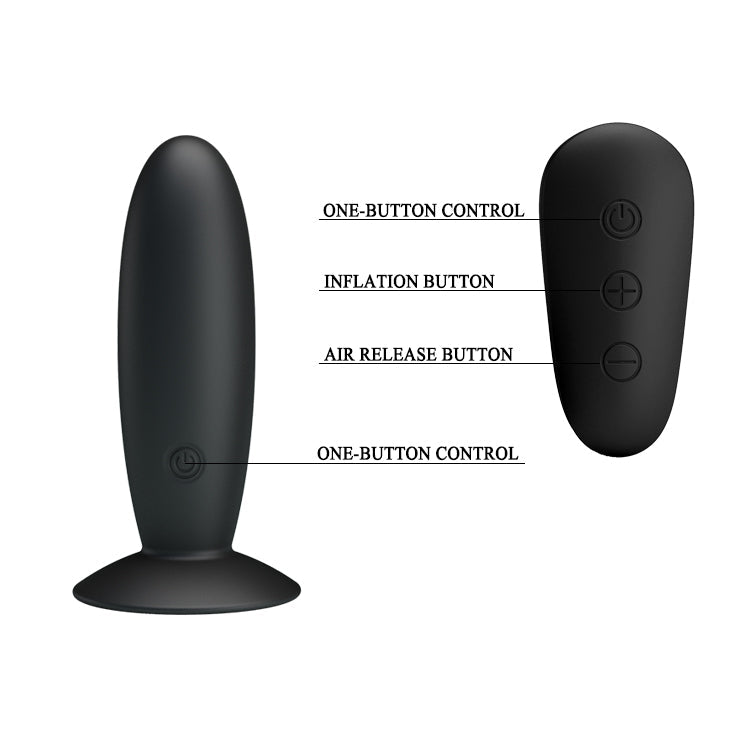 Pretty Love Mr. Play (Black) – Remote-Controlled Silicone Vibrating Anal Plug > Anal Range > Vibrating Butt Plugs - Tophatter Daily Deals