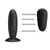 Pretty Love Mr. Play (Black) – Remote-Controlled Silicone Vibrating Anal Plug > Anal Range > Vibrating Butt Plugs - Tophatter Daily Deals