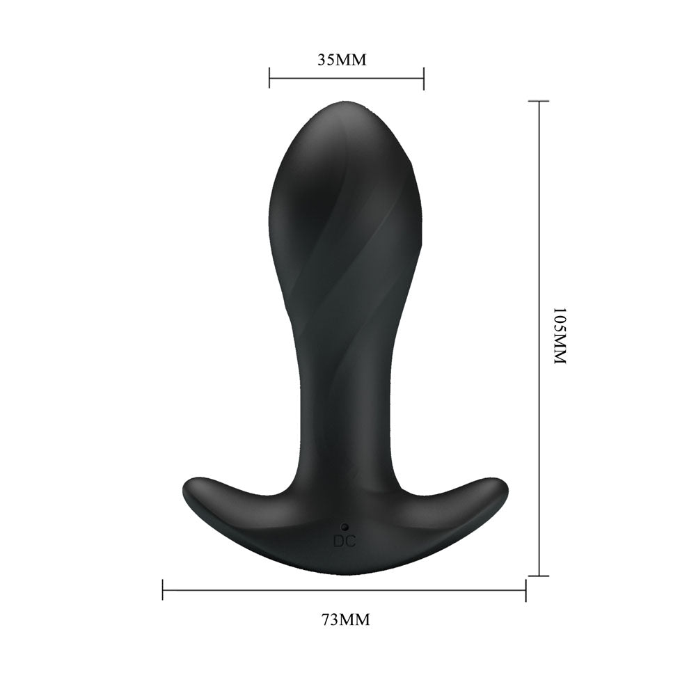 Party Up Keith Vibrating Butt Plug - 10.5 cm Anal Toy with 12 Vibration Functions > Anal Range > Vibrating Butt Plugs - Tophatter Daily Deals