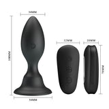 Mr Play Vibrating Anal Plug 10.8 cm Butt Plug with Remote Control > Anal Range > Vibrating Butt Plugs - Tophatter Daily Deals