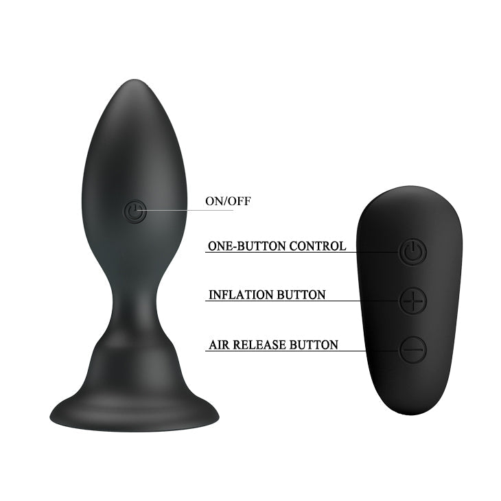 Mr Play Vibrating Anal Plug 10.8 cm Butt Plug with Remote Control > Anal Range > Vibrating Butt Plugs - Tophatter Daily Deals