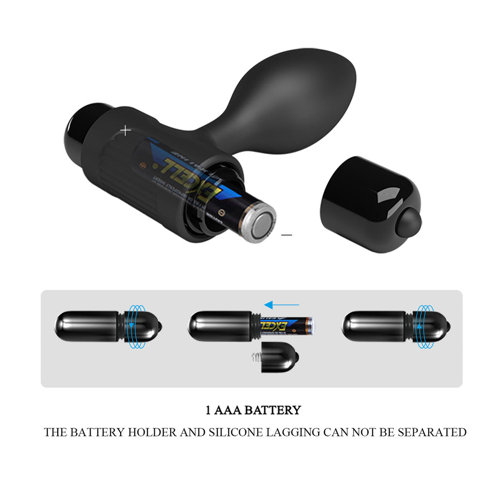 Party Up KEN (Black) – 8.6 cm Vibrating Butt Plug > Anal Range > Vibrating Butt Plugs - Tophatter Daily Deals