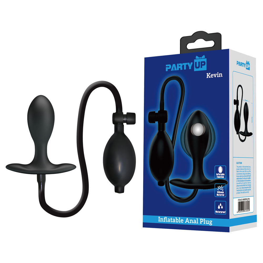 Party Up Kevin Inflatable Butt Plug – 9.1 cm Inflatable Butt Plug > Anal Range > Tunnel and Stretchers - Tophatter Daily Deals