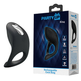 Party Up King – USB Rechargeable Silicone Cock Ring > Cock Ring > Vibrating - Tophatter Daily Deals