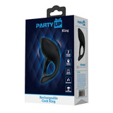 Party Up King – USB Rechargeable Silicone Cock Ring > Cock Ring > Vibrating - Tophatter Daily Deals