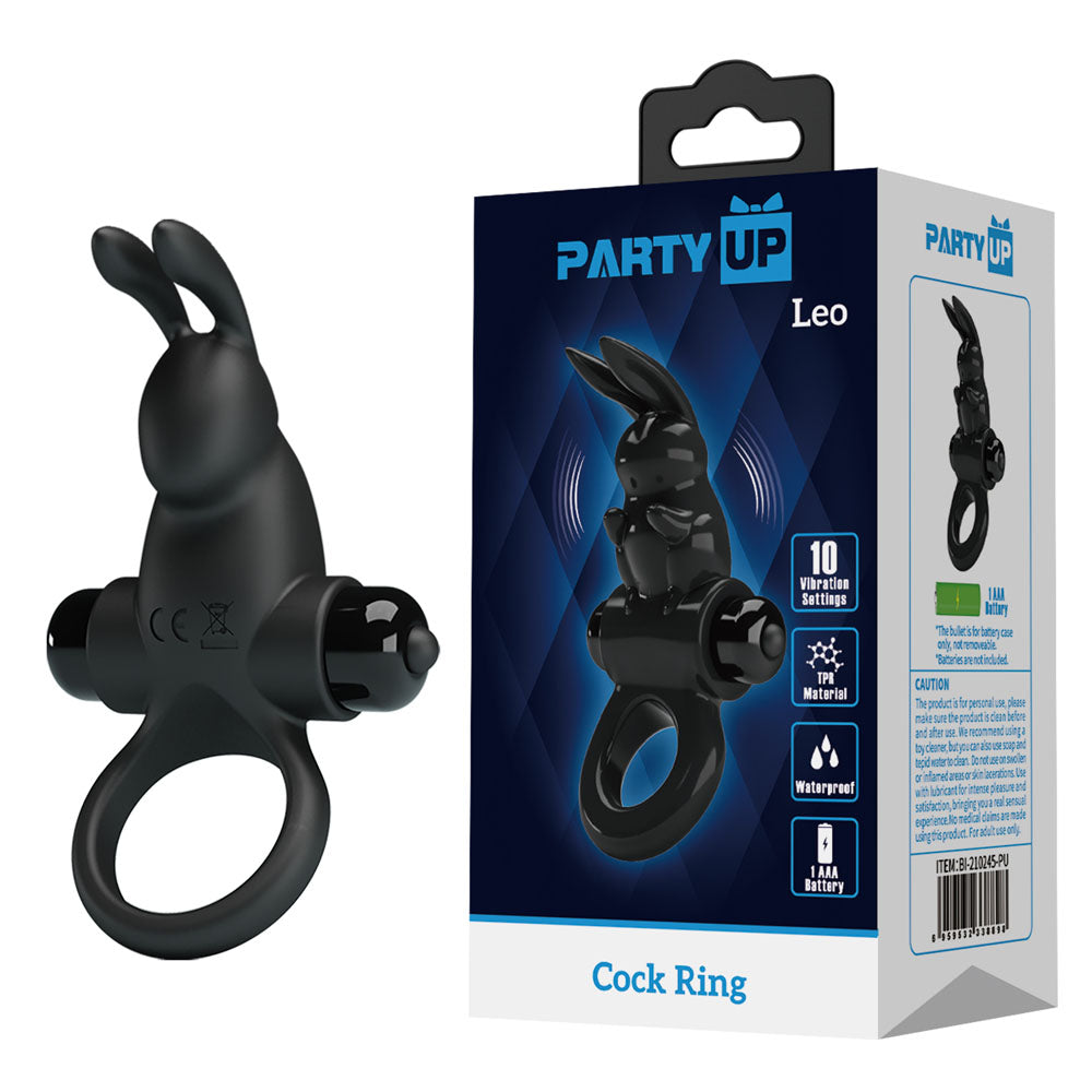 Party Up Larry – Vibrating Silicone Cock Ring 11.3 cm > Cock Ring > Vibrating - Tophatter Daily Deals