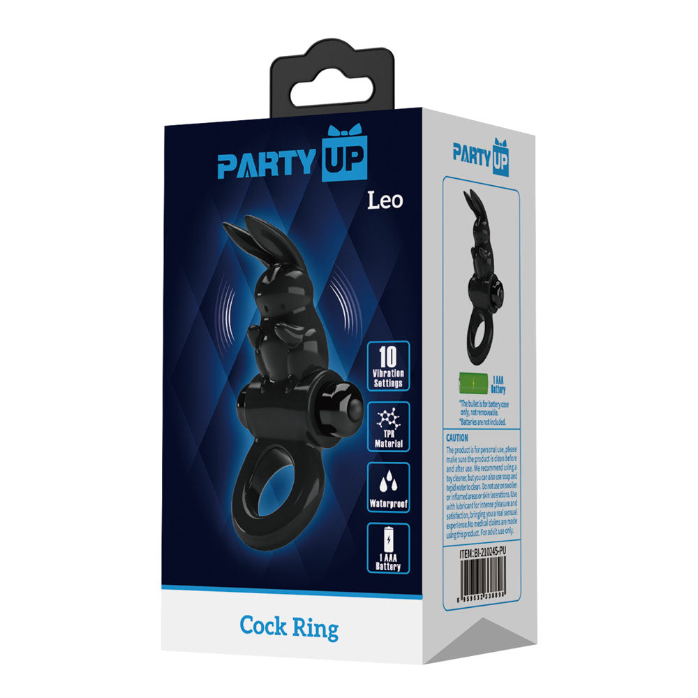 Party Up Larry – Vibrating Silicone Cock Ring 11.3 cm > Cock Ring > Vibrating - Tophatter Daily Deals