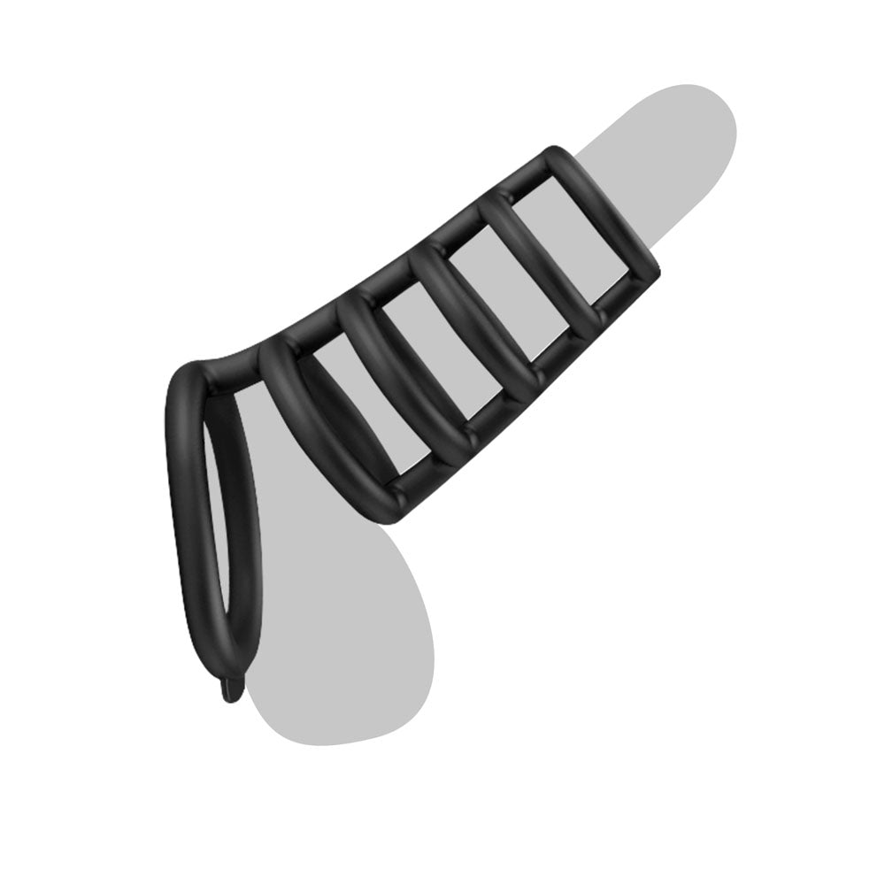 Party Up Kim Cock Cage Cock Ring Extender for Intense Pleasure > Bondage Gear > Male Chastity - Tophatter Daily Deals