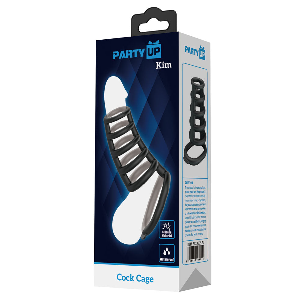 Party Up Kim Cock Cage Cock Ring Extender for Intense Pleasure > Bondage Gear > Male Chastity - Tophatter Daily Deals