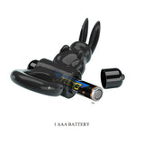 Party Up LEO (Black) – Vibrating Rabbit Cock Ring > Cock Ring > Vibrating - Tophatter Daily Deals