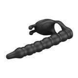 Party Up Marcus (Black) – USB Rechargeable Vibrating Cock Ring and Anal Plug > Anal Range > Anal Probes - Tophatter Daily Deals