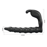 Party Up Marcus (Black) – USB Rechargeable Vibrating Cock Ring and Anal Plug > Anal Range > Anal Probes - Tophatter Daily Deals