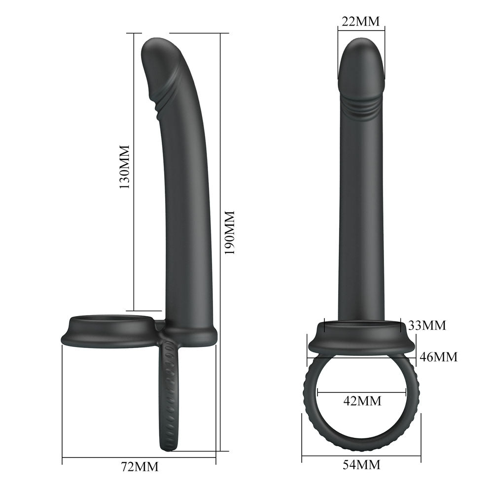 Party Up Martin Double Penetrator Cock and Ball Rings > Cock Ring > Single - Tophatter Daily Deals