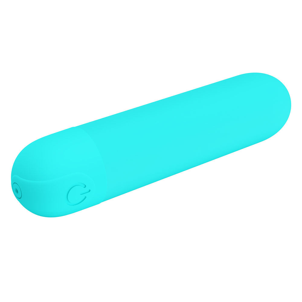 Party Up Harry Mini Bullet (Teal) – USB Rechargeable 8 cm Bullet Vibrator > Vibrators > Mini Vibrators - Tophatter Daily Deals