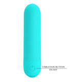 Party Up Harry Mini Bullet (Teal) – USB Rechargeable 8 cm Bullet Vibrator > Vibrators > Mini Vibrators - Tophatter Daily Deals