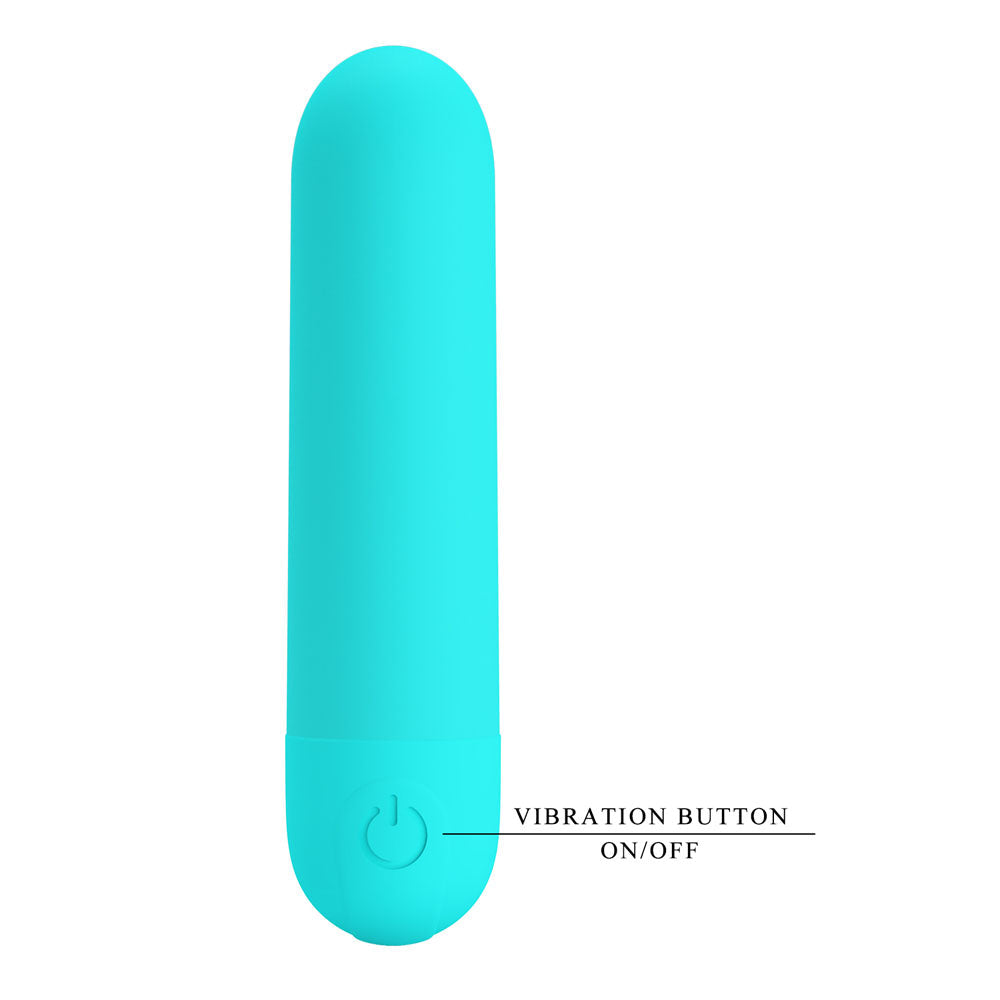 Party Up Harry Mini Bullet (Teal) – USB Rechargeable 8 cm Bullet Vibrator > Vibrators > Mini Vibrators - Tophatter Daily Deals