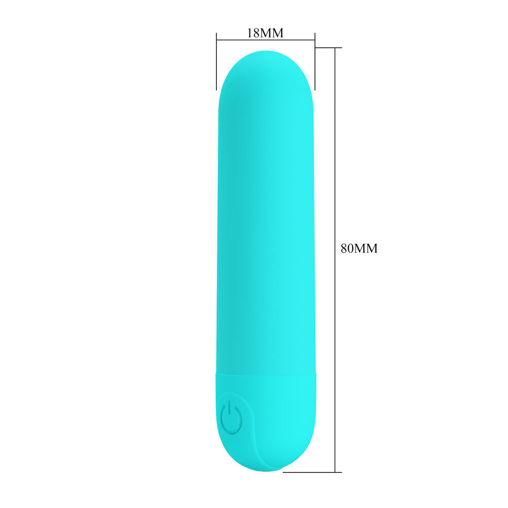 Party Up Harry Mini Bullet (Teal) – USB Rechargeable 8 cm Bullet Vibrator > Vibrators > Mini Vibrators - Tophatter Daily Deals