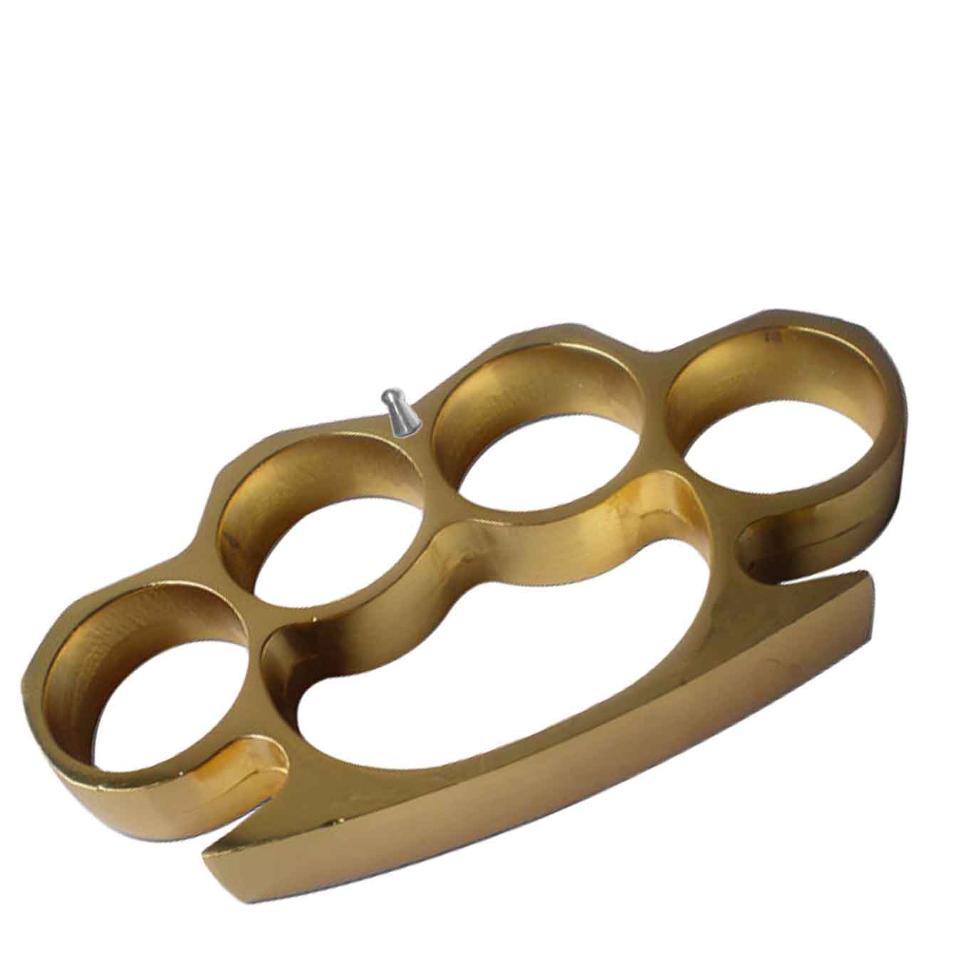 Self Defense Gold Metal Buckle Knuckles, Paperweight - Tophatter's Guns'N'Weapons Store - FREE SHIPPING Collectible Weapons - Tophatter Daily Deals