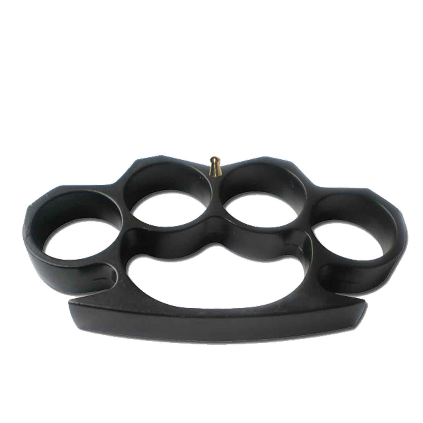 Self Defense Heavy Black Metal Buckle Knuckles, Paperweight - Tophatter's Guns'N'Weapons Store Collectible Weapons - Tophatter Daily Deals