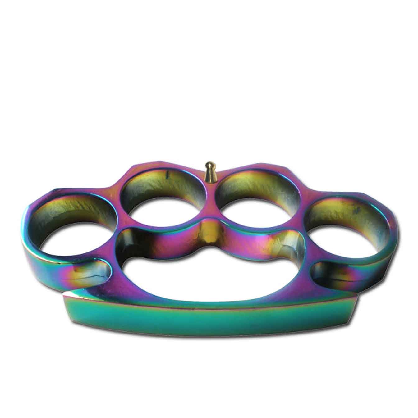 Self Defense Heavy Titanium Finish Metal Buckle Knuckles, Paperweight - Tophatter's Guns'N'Weapons Store Collectible Weapons - Tophatter Daily Deals