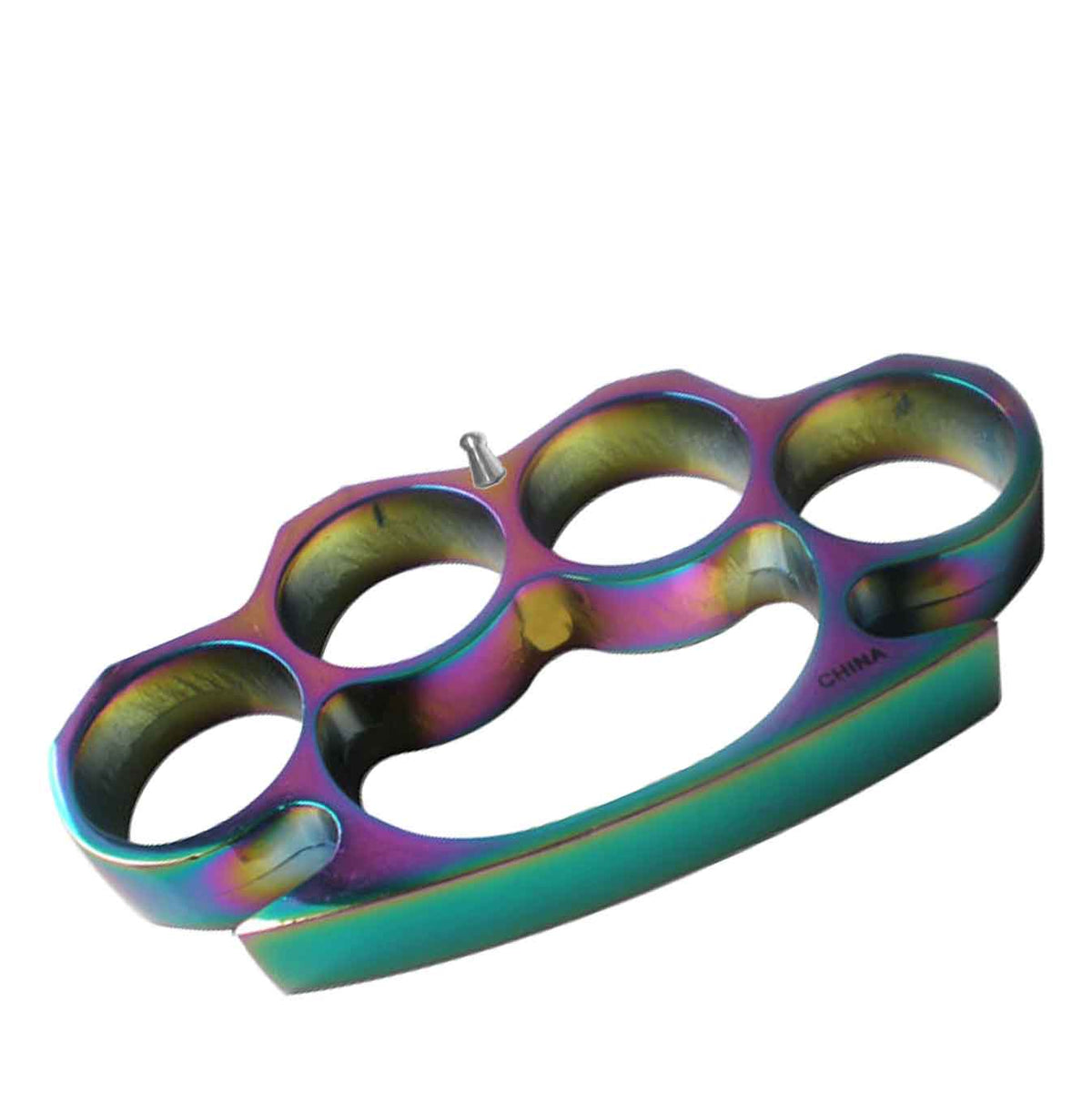 Self Defense Titanium Finish Metal Buckle Knuckles, Paperweight - Tophatter's Inc. Weapons Store Online Collectible Weapons - Tophatter Daily Deals