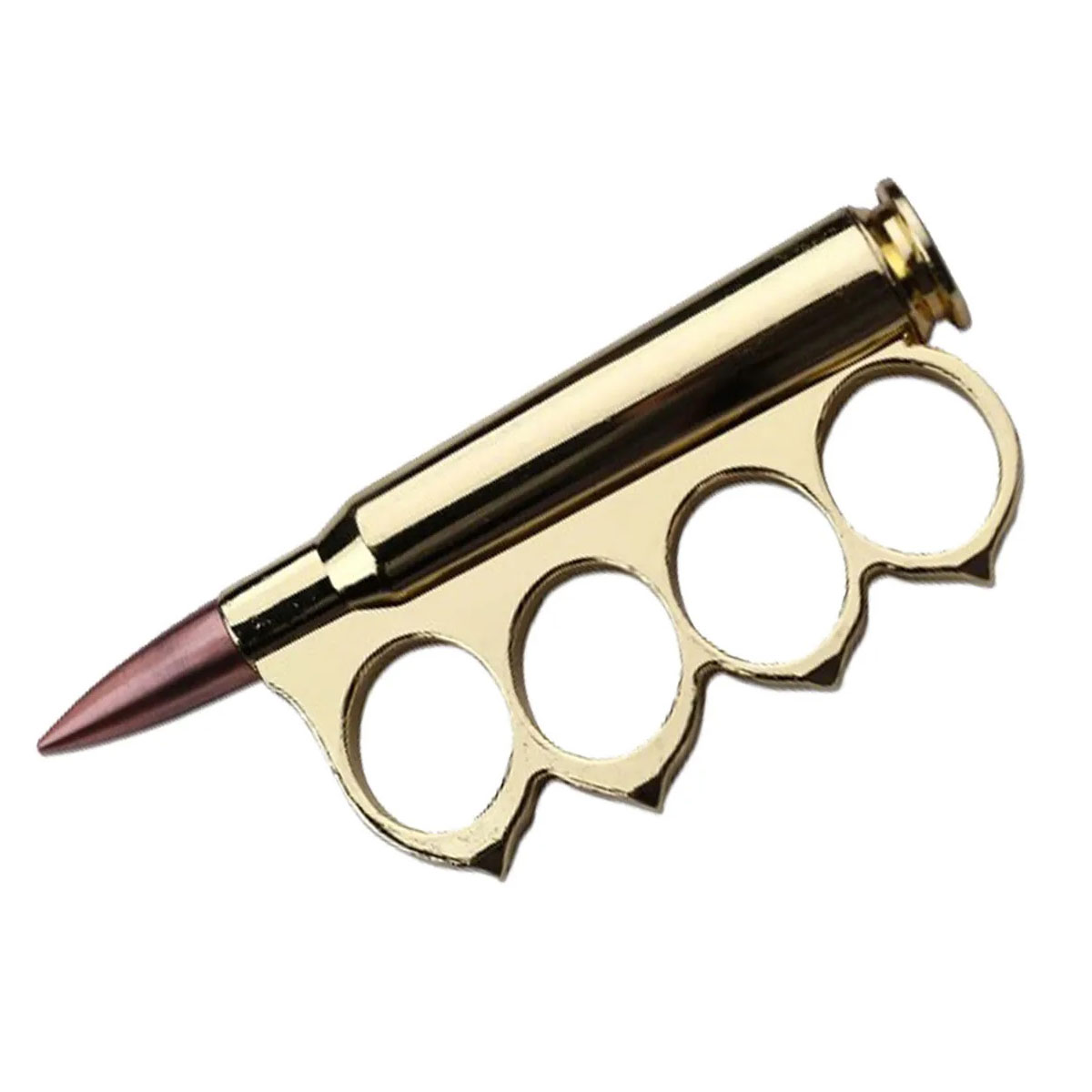 Long Range Rifle Cartridge Gold Metal Knuckle - TOPHATTER'S ARMORY DEALS Collectible Weapons - Tophatter Daily Deals