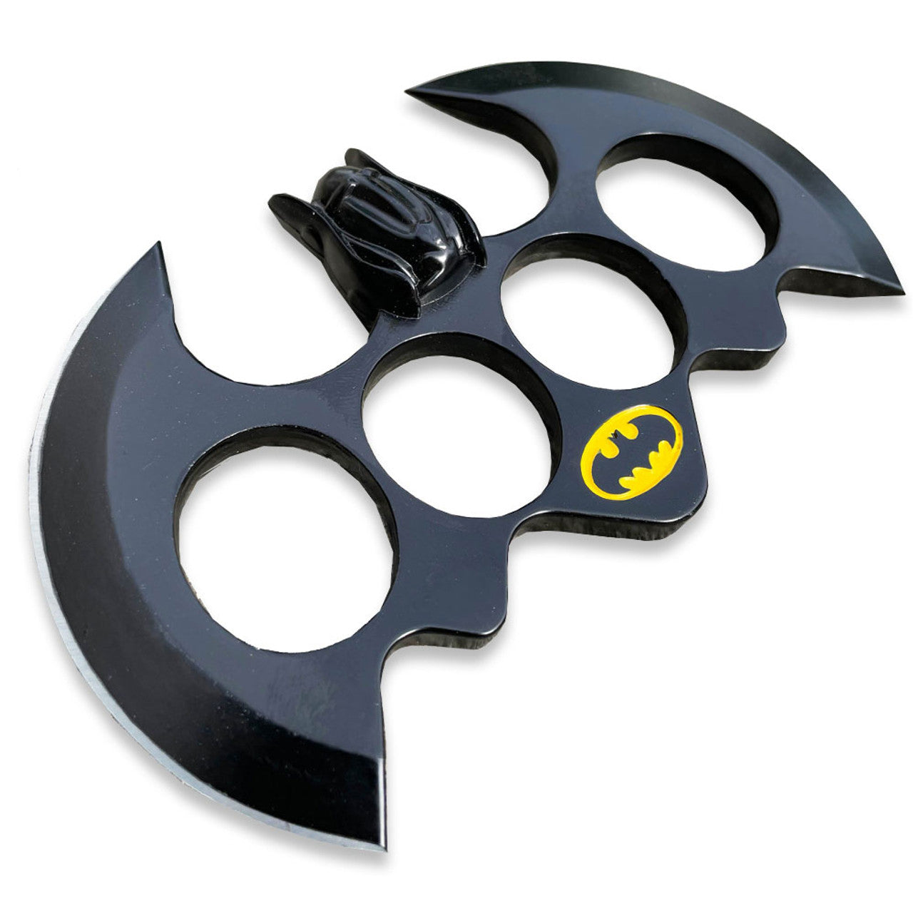 Self Defense Bat Metal Knuckles, Black Throwing Knife Collectible Weapons - Tophatter Daily Deals