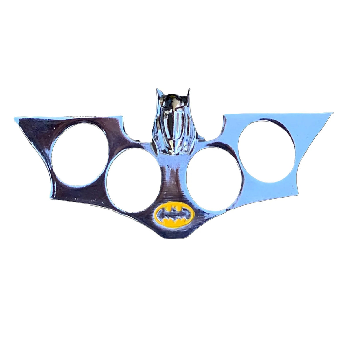 Self Defense Silver Bat Metal Knuckles, Paperweights - TOPHATTER'S ARMORY DEALS Collectible Weapons - Tophatter Daily Deals