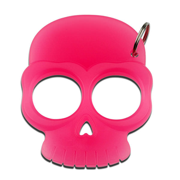 Two Finger Pick Self Defense Skull Knuckle Keychain Collectible Weapons - Tophatter Daily Deals