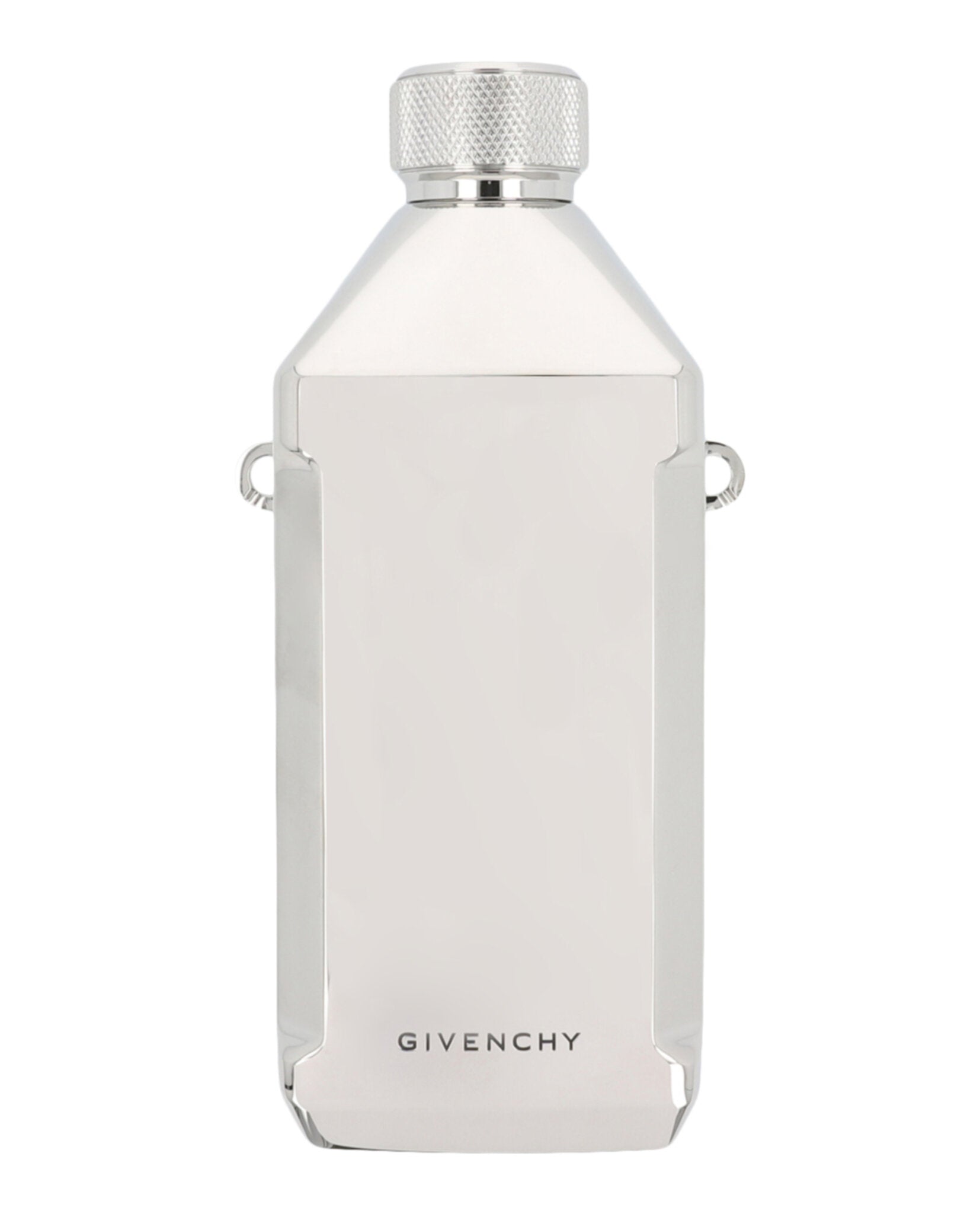 Givenchy Logo Engraved Stainless Steel Water Bottle Silver-BK609V-K15M-040-00025-NS Hydration - Tophatter Daily Deals