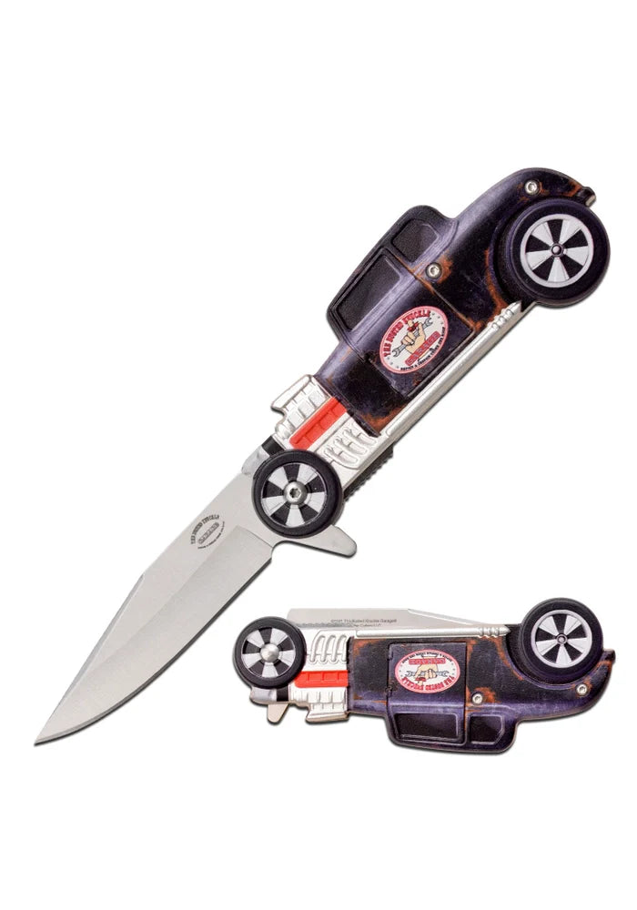 BUSTED KNUCKLE GARAGE SPRING ASSISTED KNIFE - Tophatter Daily Deals