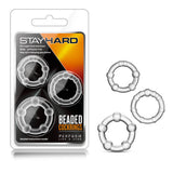 Stay Hard Beaded Cockrings Set of 3 Sizes > Cock Ring > Sets - Tophatter Daily Deals