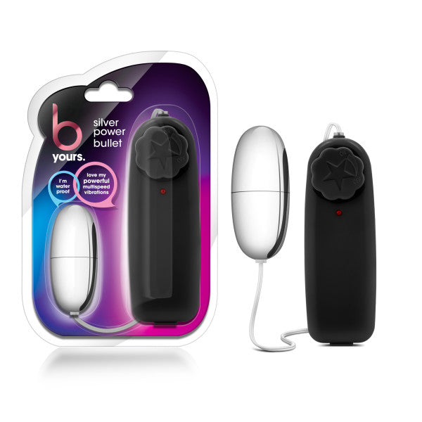 B Yours Power Bullet Silver Multi-Speed Waterproof Toy > Vibrators > Mini Vibrators - Tophatter Daily Deals
